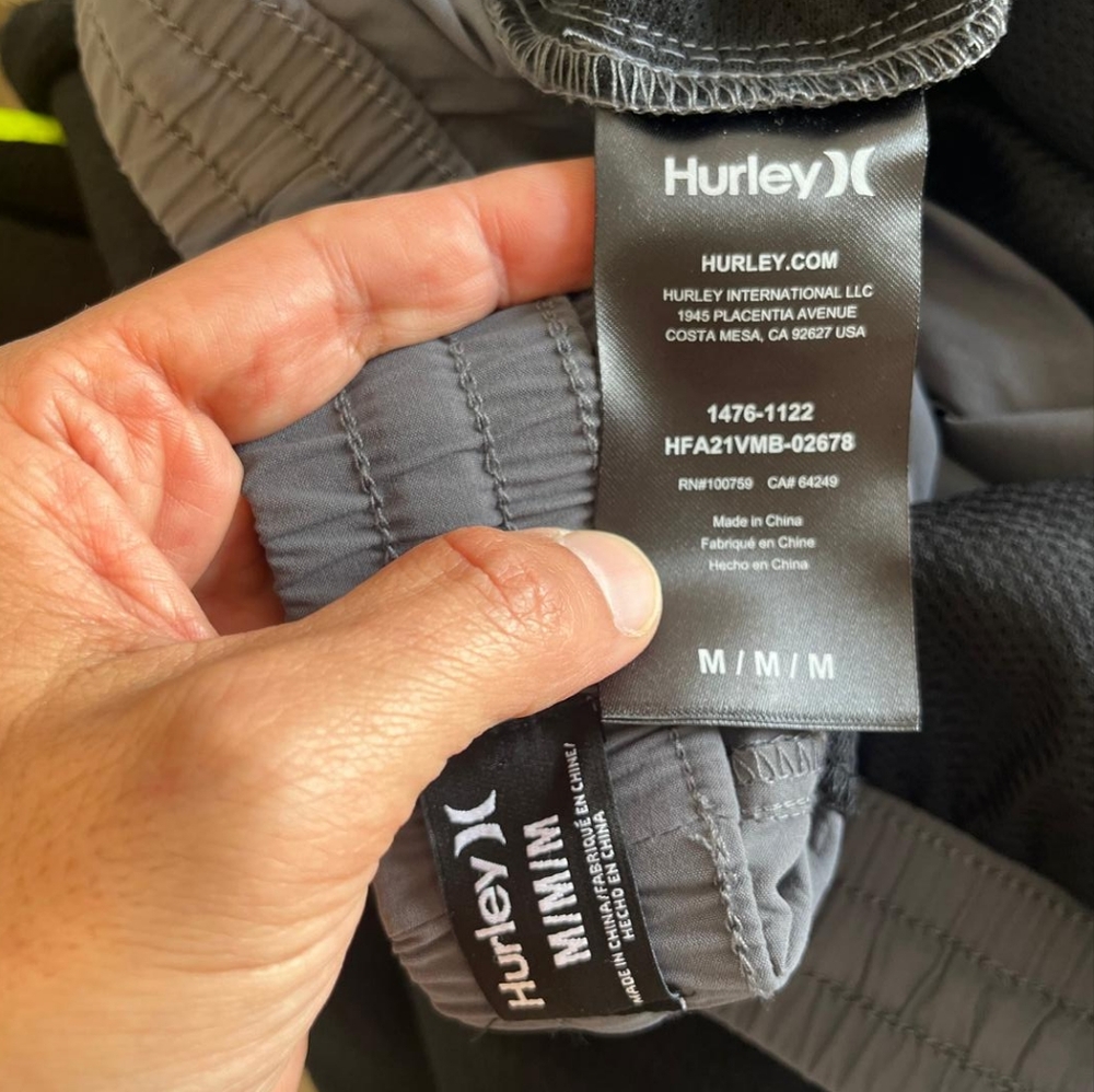Hurley Men’s Ripstop Jogger Chino Pants – Gray – Size M - Picture 9 of 9